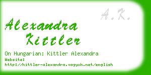 alexandra kittler business card